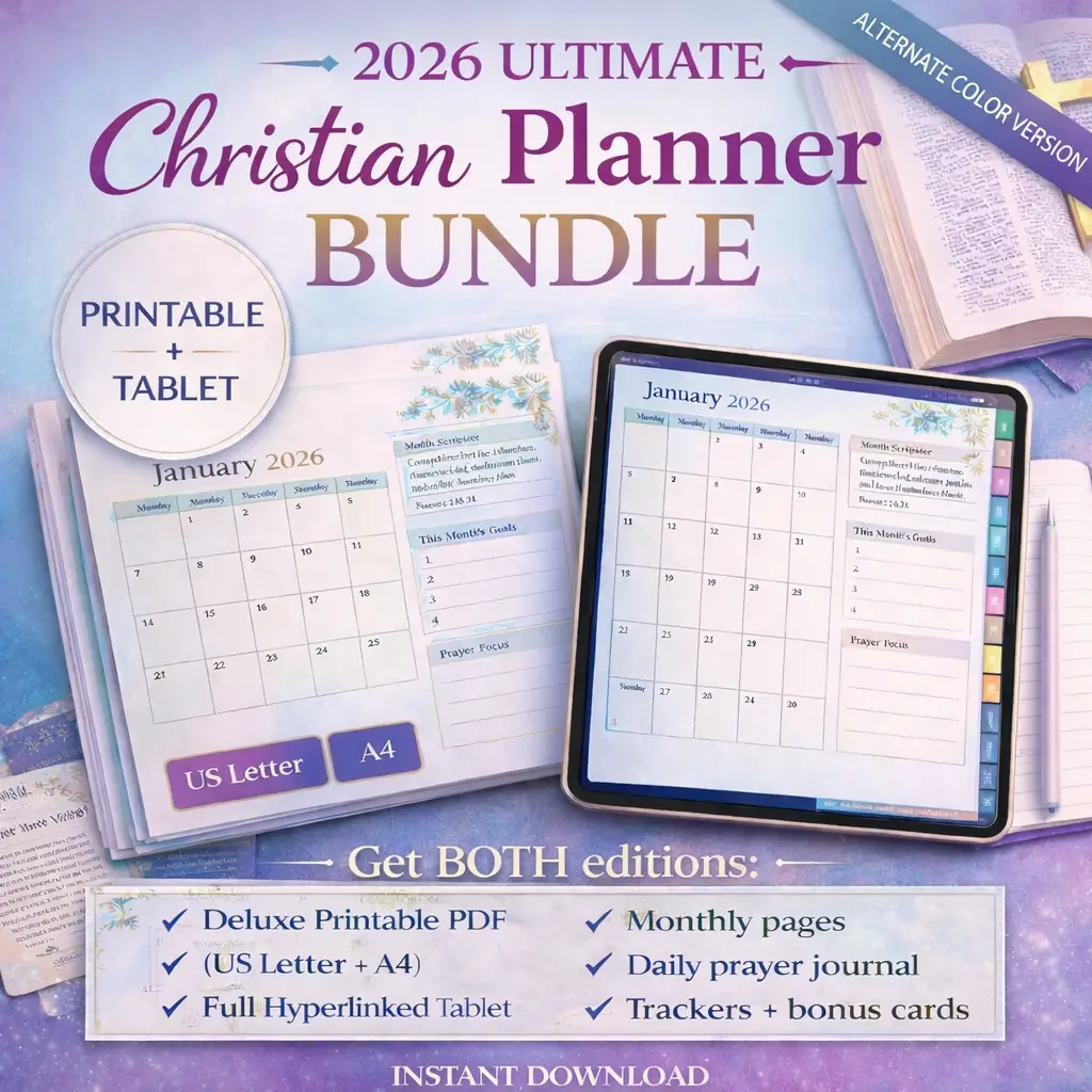 christian planner bundle 2026