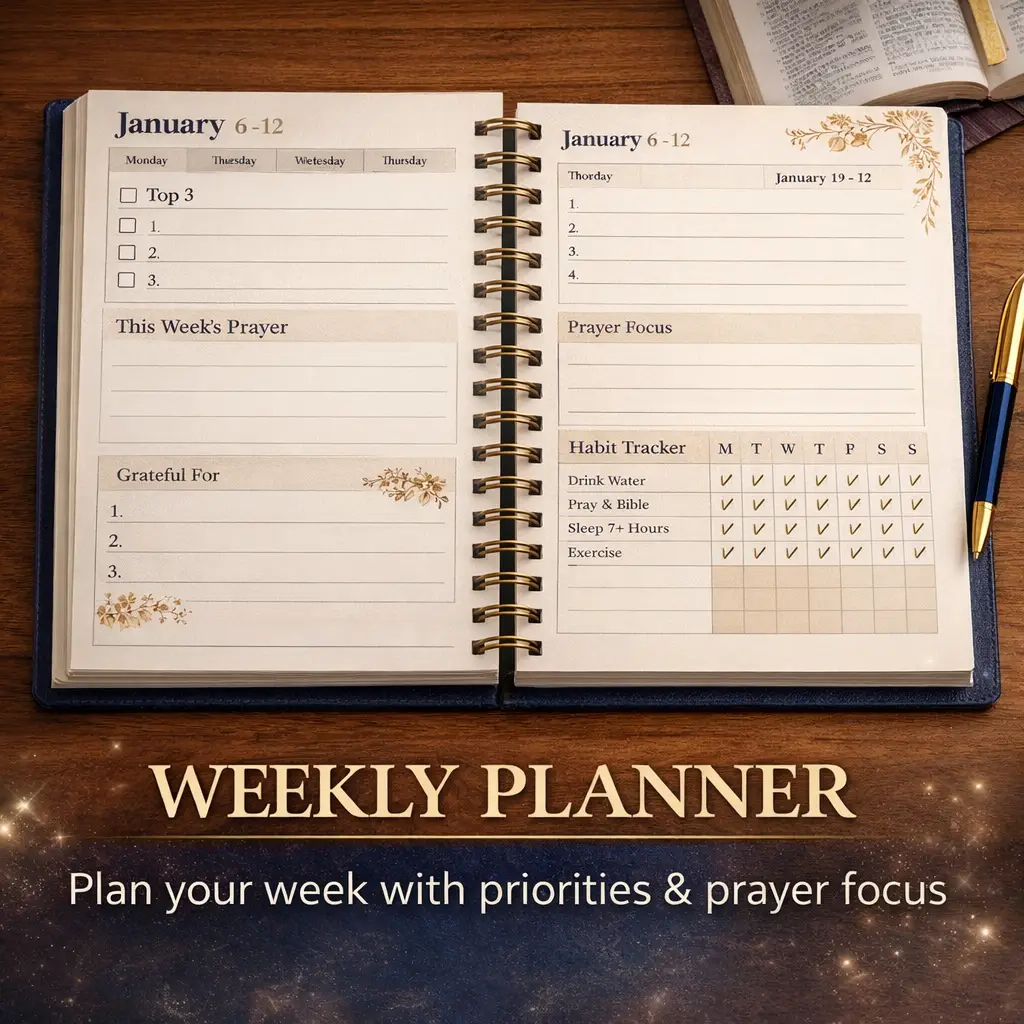 2026 Christian Digital Planner + Prayer Journal” + “Instant Download