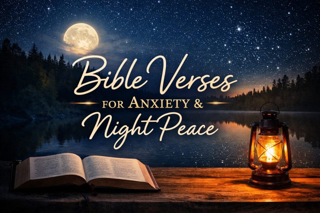 Bible Verses For Anxiety, Peace, And Rest At Night