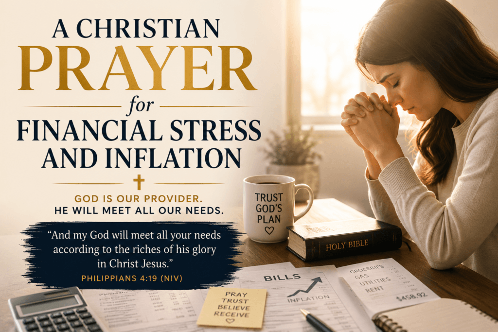 christian prayer for financial stress and inflation