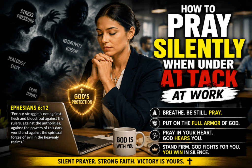 how to pray silently when under attack at work