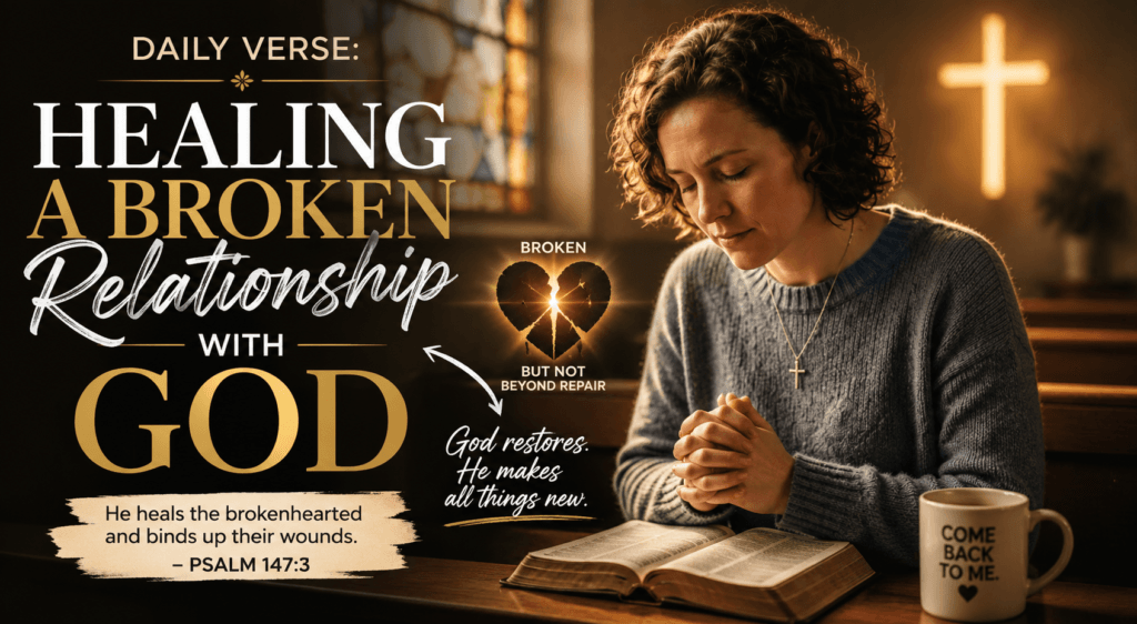 Daily Bible Verse for Healing a Broken Relationship With God