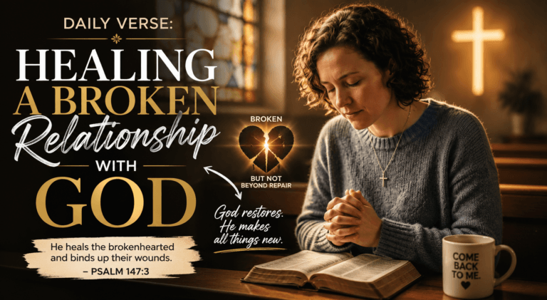 Daily Bible Verse for Healing a Broken Relationship With God