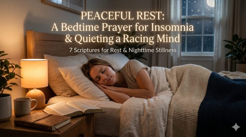 bedtime prayer for insomnia and quieting a racing mind