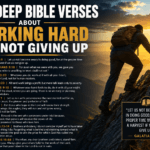 bible verses about working hard and not giving up.
