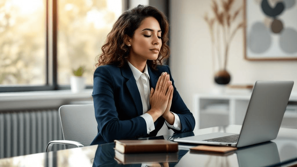 Monday morning prayers for promotion at work and favor with management image
