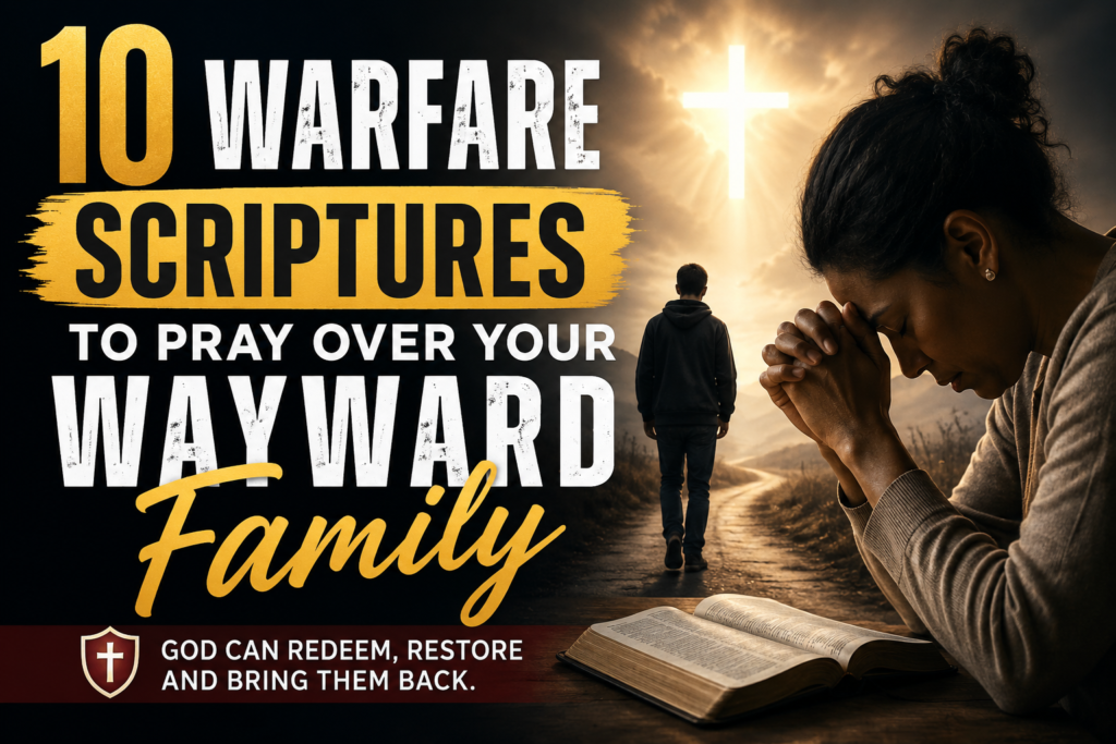 scriptures to pray for a rebellious family member