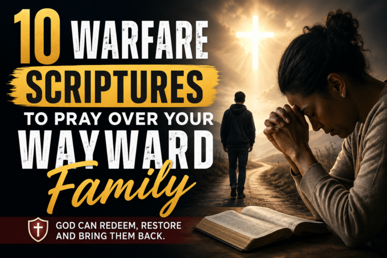 scriptures to pray for a rebellious family member