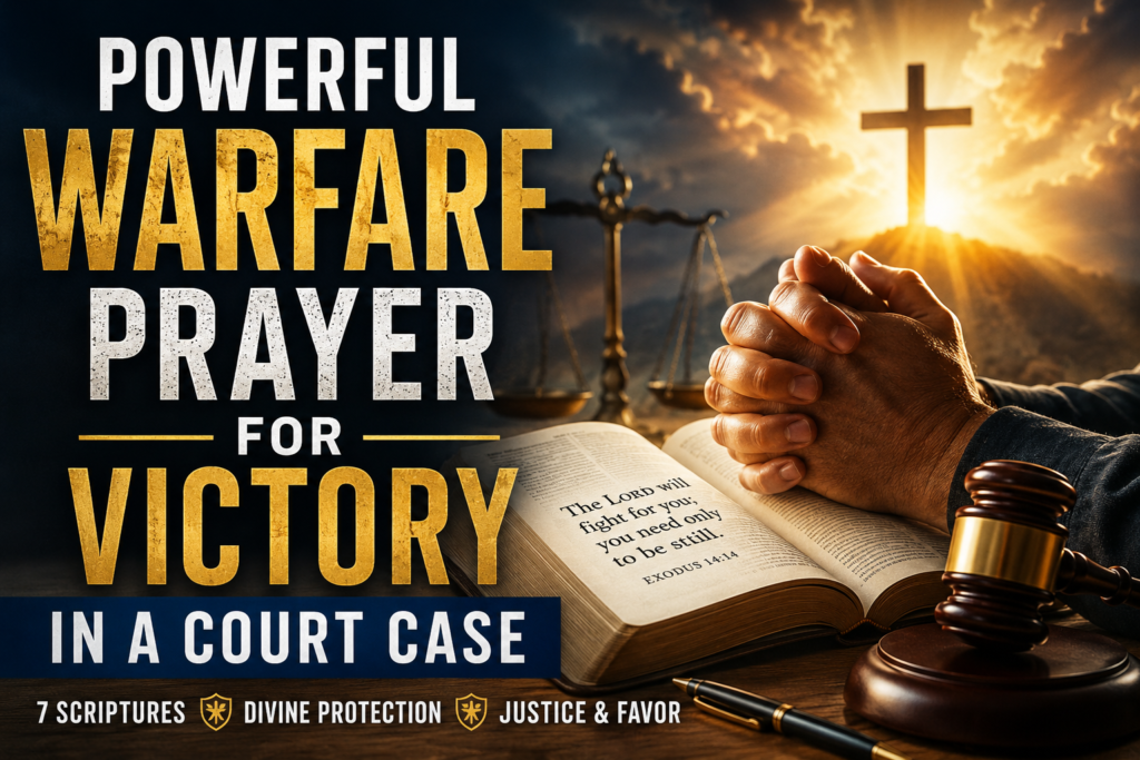 warfare prayer for victory in a court case