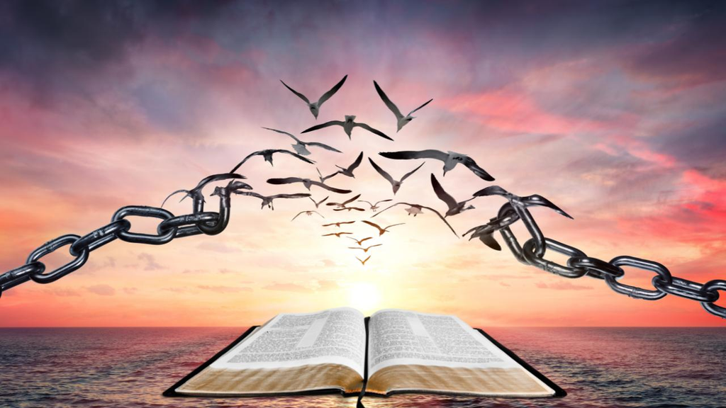 3D isometric room with open window showing how demons enter our life through hidden footholds Bible light Jesus The Way Daily