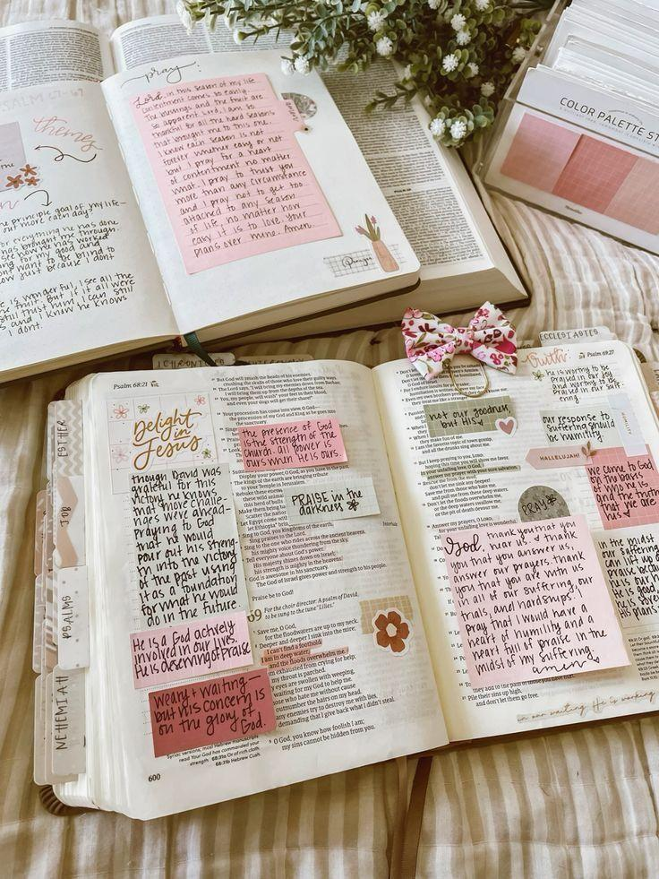 how to study the bible with intention.